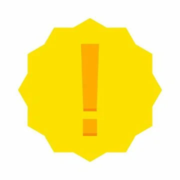 Exclamation mark, Attention sign, Caution icon, Hazard warning symbol, vector Stock Illustration