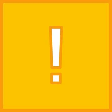 Exclamation mark, Attention sign, Caution icon, Hazard warning symbol, vector Stock Illustration
