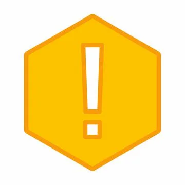 Exclamation mark, Attention sign, Caution icon, Hazard warning symbol, vector Stock Illustration