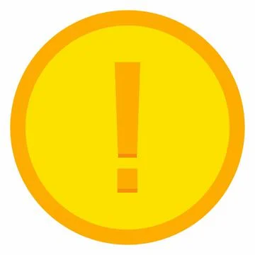 Exclamation mark, Attention sign, Caution icon, Hazard warning symbol, vector Stockillustratie
