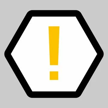 Exclamation mark, Attention sign, Caution icon, Hazard warning symbol, vector Stock Illustration