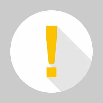 Exclamation mark, Attention sign, Caution icon, Hazard warning symbol, vector Stockillustratie