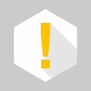 Exclamation mark, Attention sign, Caution icon, Hazard warning symbol, vector Stock Illustration