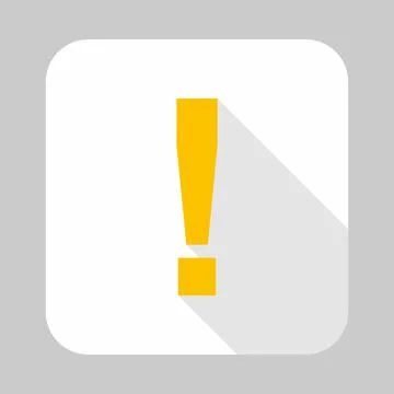 Exclamation mark, Attention sign, Caution icon, Hazard warning symbol, vector Stock Illustration