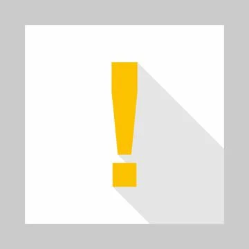 Exclamation mark, Attention sign, Caution icon, Hazard warning symbol, vector Stock Illustration
