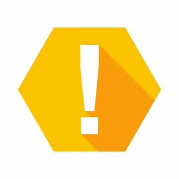 Exclamation mark, Attention sign, Caution icon, Hazard warning symbol, vector Stock Illustration