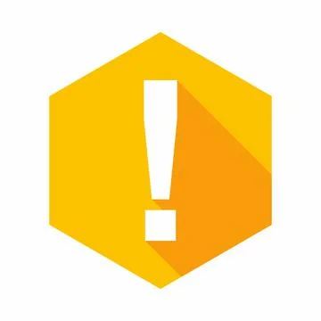 Exclamation mark, Attention sign, Caution icon, Hazard warning symbol, vector Stock Illustration