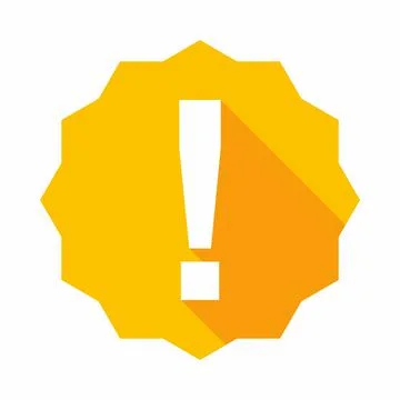 Exclamation mark, Attention sign, Caution icon, Hazard warning symbol, vector Stock Illustration