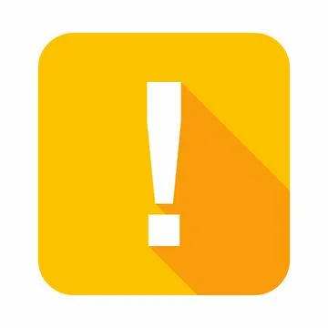 Exclamation mark, Attention sign, Caution icon, Hazard warning symbol, vector Stockillustratie