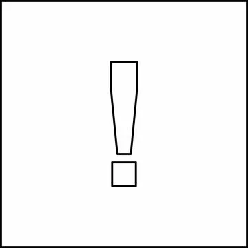 Exclamation mark, Attention sign, Caution icon, Hazard warning symbol, vector Stockillustratie