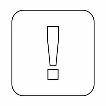 Exclamation mark, Attention sign, Caution icon, Hazard warning symbol, vector Stock Illustration
