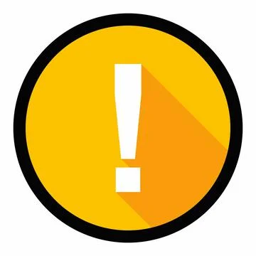 Exclamation mark, Attention sign, Caution icon, Hazard warning symbol, vector Stock Illustration