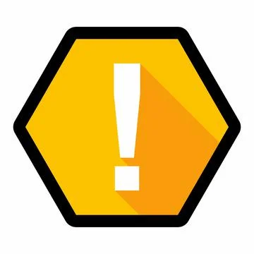 Exclamation mark, Attention sign, Caution icon, Hazard warning symbol, vector Stock Illustration