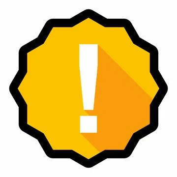 Exclamation mark, Attention sign, Caution icon, Hazard warning symbol, vector Stock Illustration