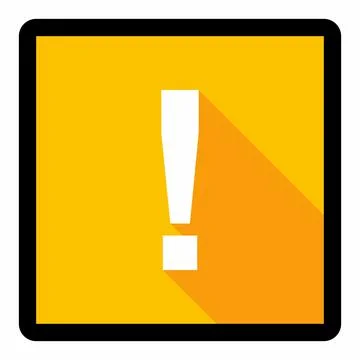 Exclamation mark, Attention sign, Caution icon, Hazard warning symbol, vector Stock Illustration