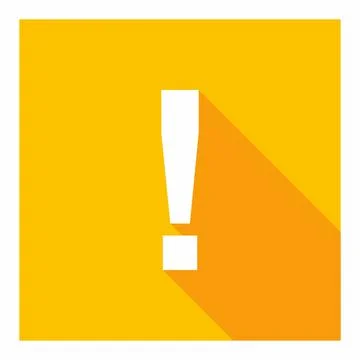 Exclamation mark, Attention sign, Caution icon, Hazard warning symbol, vector Stock Illustration