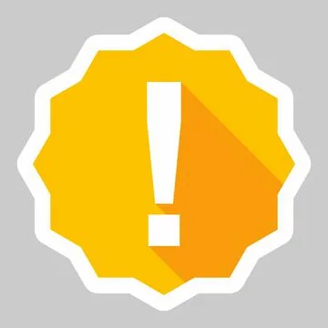 Exclamation mark, Attention sign, Caution icon, Hazard warning symbol, vector Stock Illustration