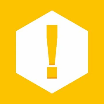 Exclamation mark, Attention sign, Caution icon, Hazard warning symbol, vector Stock Illustration