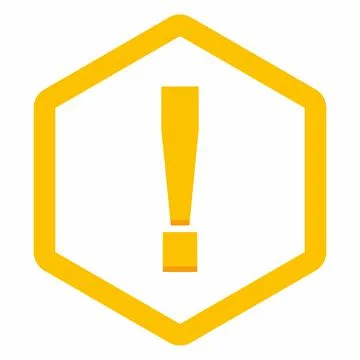 Exclamation mark, Attention sign, Caution icon, Hazard warning symbol, vector Stockillustratie