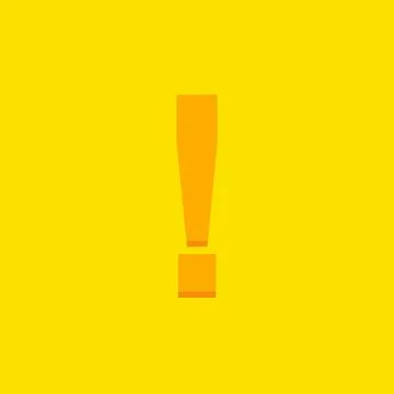 Exclamation mark, Attention sign, Caution icon, Hazard warning symbol, vector Stock Illustration