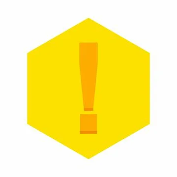 Exclamation mark, Attention sign, Caution icon, Hazard warning symbol, vector Stock Illustration