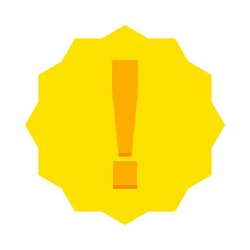 Exclamation mark, Attention sign, Caution icon, Hazard warning symbol, vector Stock Illustration