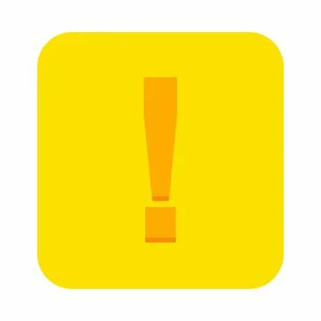 Exclamation mark, Attention sign, Caution icon, Hazard warning symbol, vector Stock Illustration