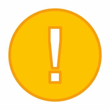 Exclamation mark, Attention sign, Caution icon, Hazard warning symbol, vector Stock Illustration