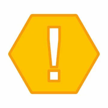 Exclamation mark, Attention sign, Caution icon, Hazard warning symbol, vector Stock Illustration