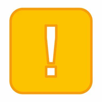 Exclamation mark, Attention sign, Caution icon, Hazard warning symbol, vector Stockillustratie
