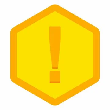 Exclamation mark, Attention sign, Caution icon, Hazard warning symbol, vector Stock Illustration