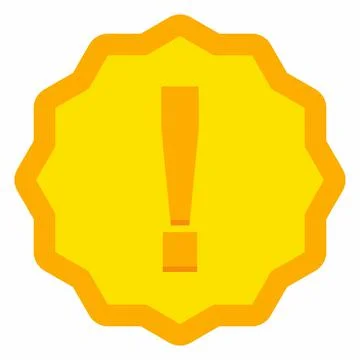Exclamation mark, Attention sign, Caution icon, Hazard warning symbol, vector Stock Illustration