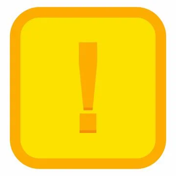 Exclamation mark, Attention sign, Caution icon, Hazard warning symbol, vector Stockillustratie