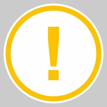Exclamation mark, Attention sign, Caution icon, Hazard warning symbol, vector Stock Illustration