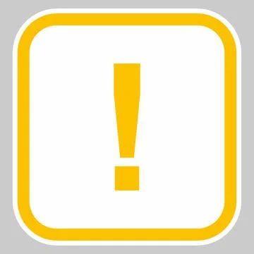 Exclamation mark, Attention sign, Caution icon, Hazard warning symbol, vector Stockillustratie