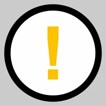 Exclamation mark, Attention sign, Caution icon, Hazard warning symbol, vector Stockillustratie