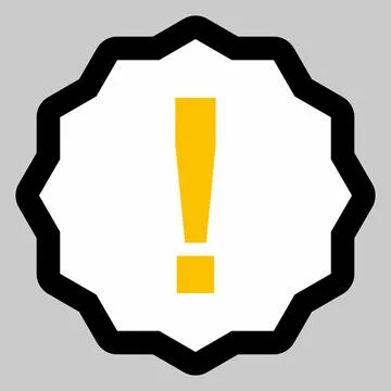 Exclamation mark, Attention sign, Caution icon, Hazard warning symbol, vector Stock Illustration