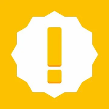 Exclamation mark, Attention sign, Caution icon, Hazard warning symbol, vector Stock Illustration