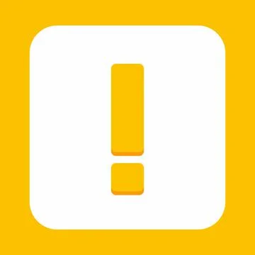 Exclamation mark, Attention sign, Caution icon, Hazard warning symbol, vector Stock Illustration