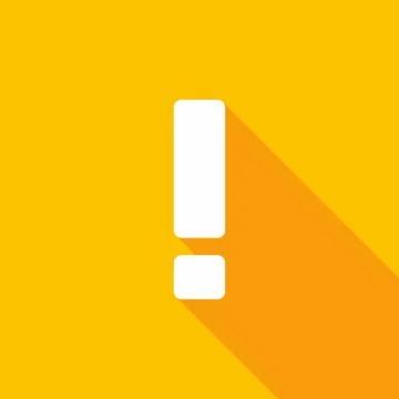 Exclamation mark, Attention sign, Caution icon, Hazard warning symbol, vector Illustrazione stock