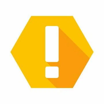 Exclamation mark, Attention sign, Caution icon, Hazard warning symbol, vector Stock Illustration