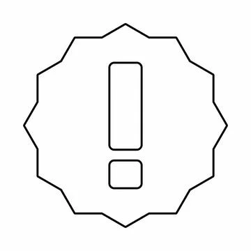 Exclamation mark, Attention sign, Caution icon, Hazard warning symbol, vector Stock Illustration
