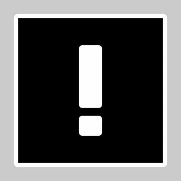 Exclamation mark, Attention sign, Caution icon, Hazard warning symbol, vector Stock Illustration