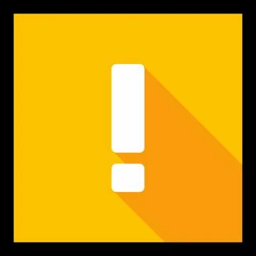 Exclamation mark, Attention sign, Caution icon, Hazard warning symbol, vector Stockillustratie
