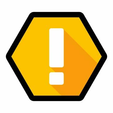 Exclamation mark, Attention sign, Caution icon, Hazard warning symbol, vector Stock Illustration