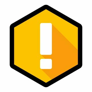 Exclamation mark, Attention sign, Caution icon, Hazard warning symbol, vector Stock Illustration