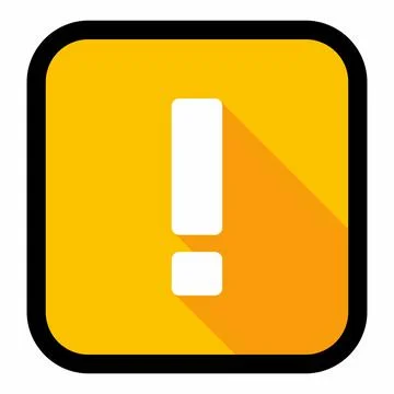 Exclamation mark, Attention sign, Caution icon, Hazard warning symbol, vector Stock Illustration