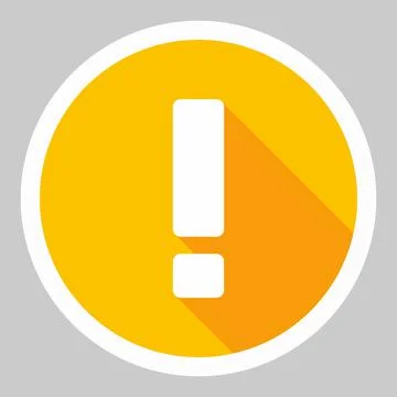 Exclamation mark, Attention sign, Caution icon, Hazard warning symbol, vector Stock Illustration