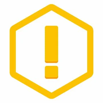 Exclamation mark, Attention sign, Caution icon, Hazard warning symbol, vector Stock Illustration