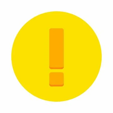 Exclamation mark, Attention sign, Caution icon, Hazard warning symbol, vector Stock Illustration